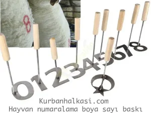 11 cm Metal Boya Numaratör Şablon Seti