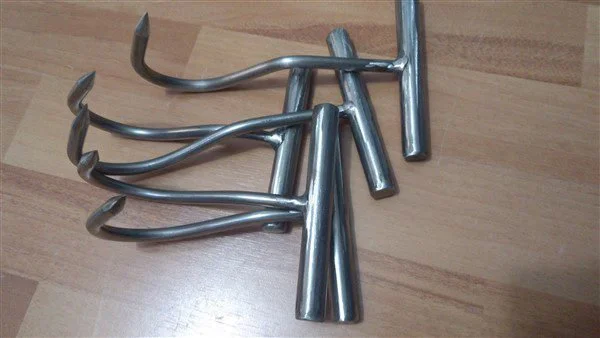 Ergonomik Paslanmaz Krom El Et Kancası