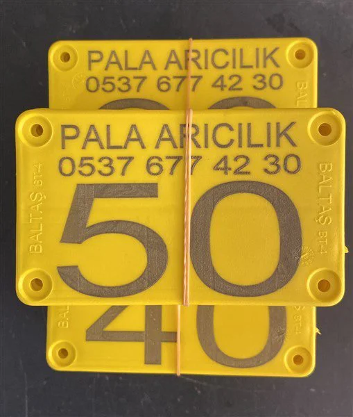 Çok Amaçlı Plastik Numaratör Plaka & Markalama Etiketi - Detay Görsel 1