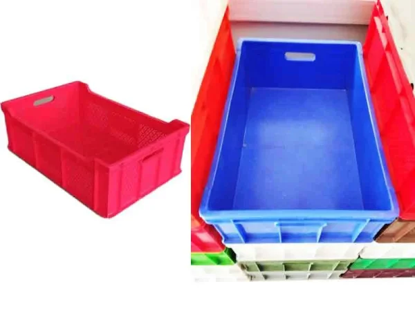 Gıdaya Uygun Plastik Et Taşıma Kasası (Delikli / Deliksiz) - Detay Görsel 4